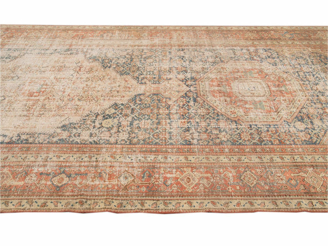 Vintage Malayer Runner Wool Runner 7 X 18