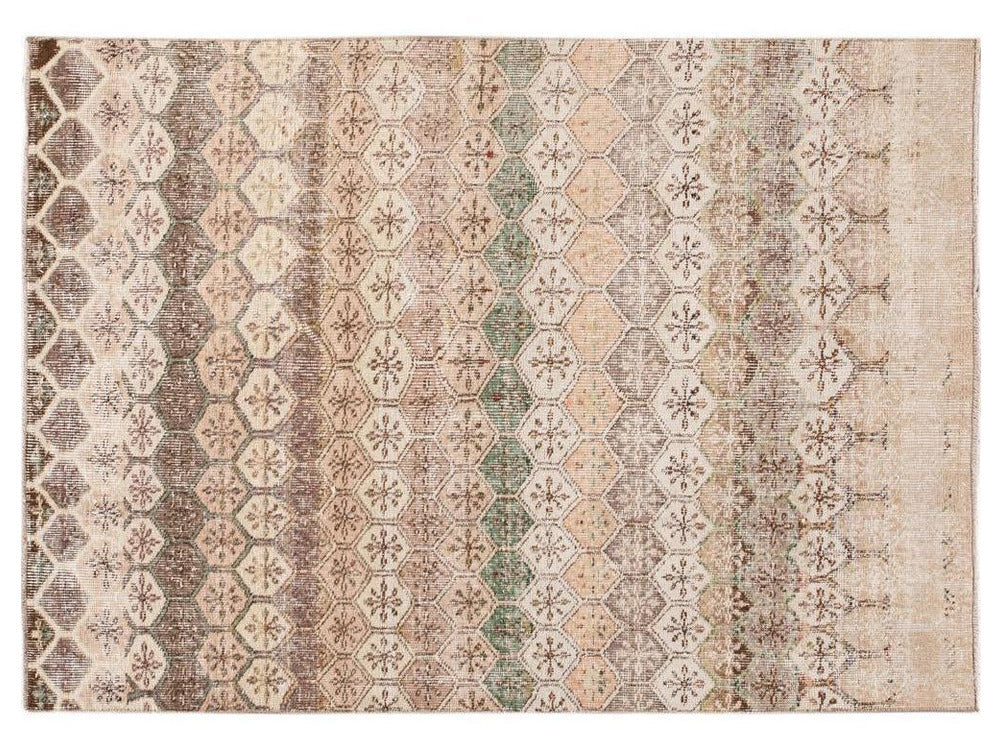 Vintage Turkish Scatter Wool Rug 4 X 6