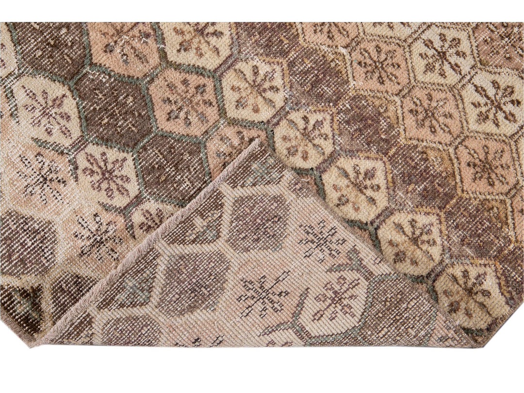 Vintage Turkish Scatter Wool Rug 4 X 6