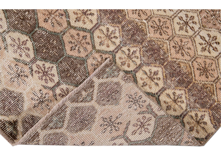 Vintage Turkish Scatter Wool Rug 4 X 6