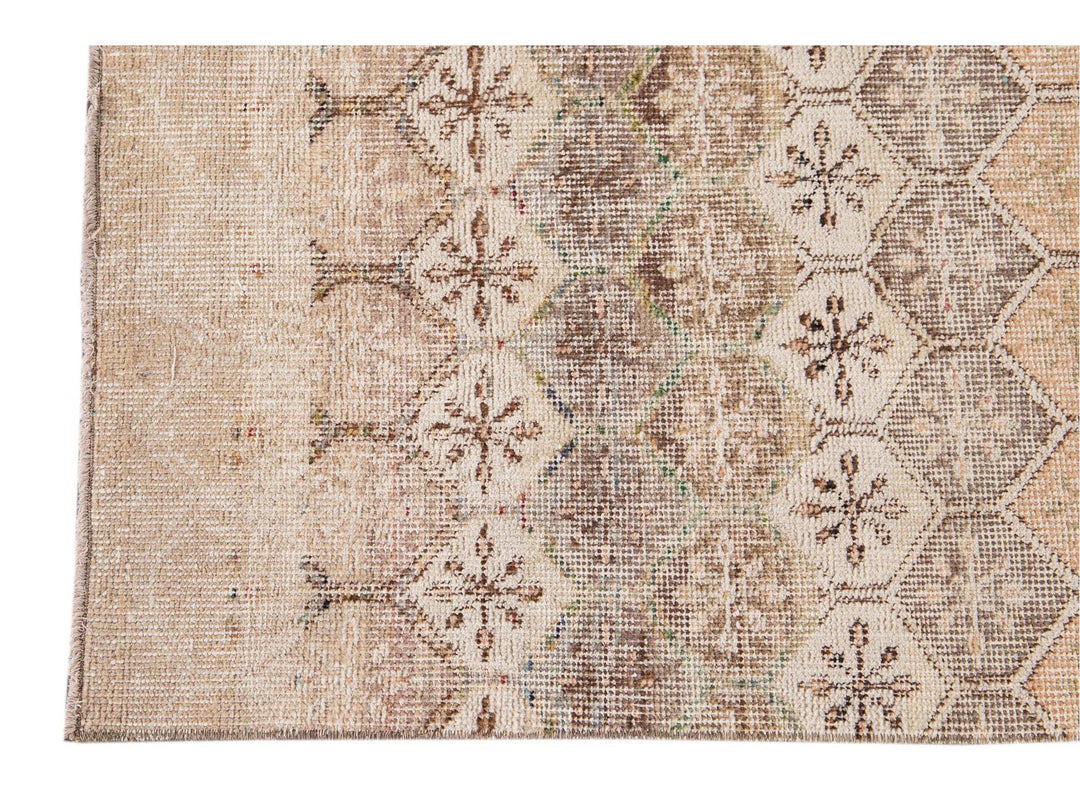 Vintage Turkish Scatter Wool Rug 4 X 6