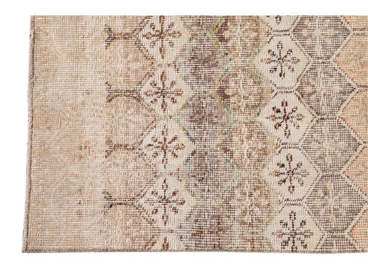 Vintage Turkish Scatter Wool Rug 4 X 6