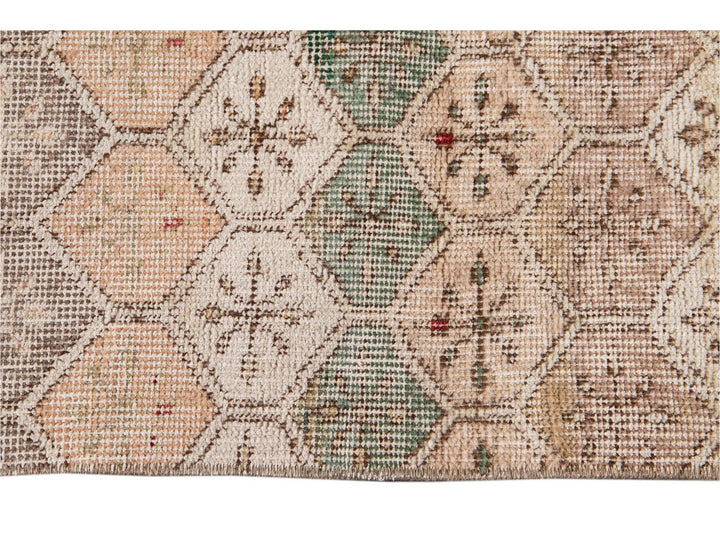 Vintage Turkish Scatter Wool Rug 4 X 6