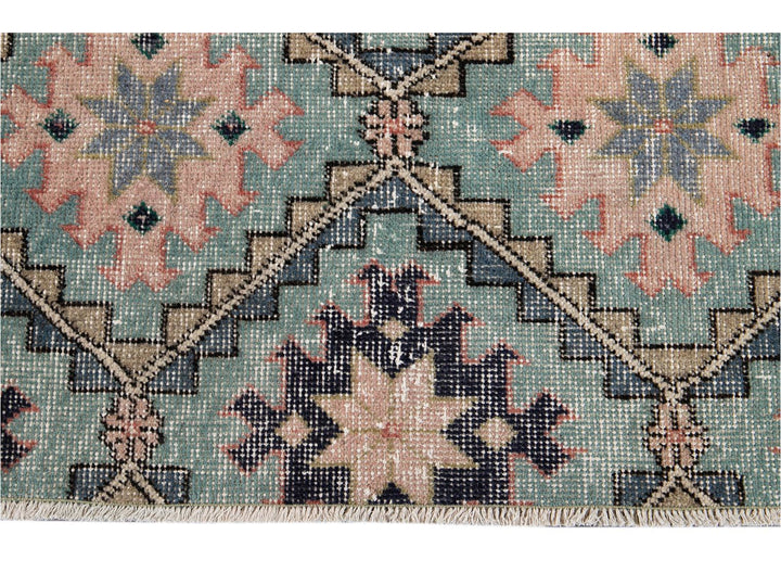 Vintage Turkish Scatter Wool Rug 4 X 7