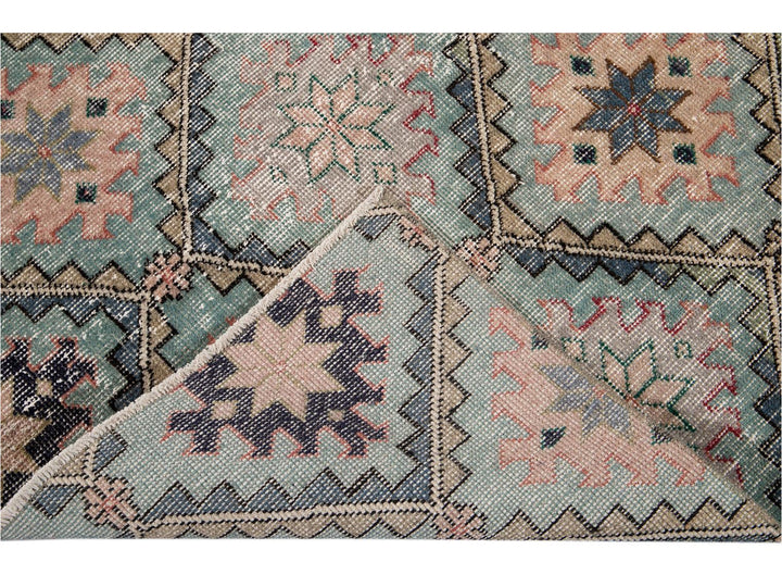 Vintage Turkish Scatter Wool Rug 4 X 7