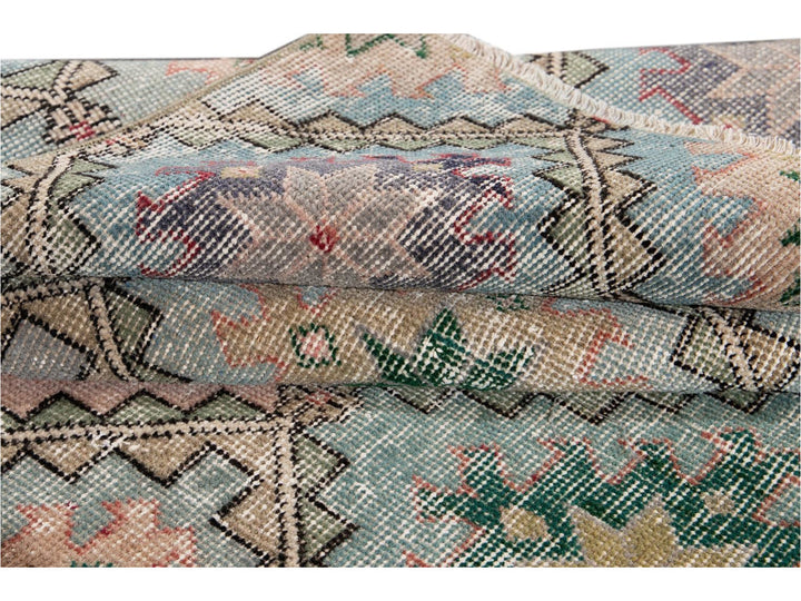 Vintage Turkish Scatter Wool Rug 4 X 7