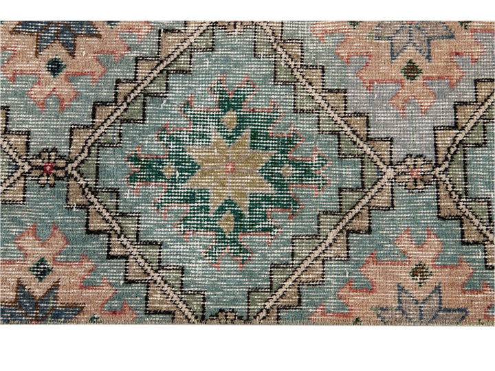 Vintage Turkish Scatter Wool Rug 4 X 7