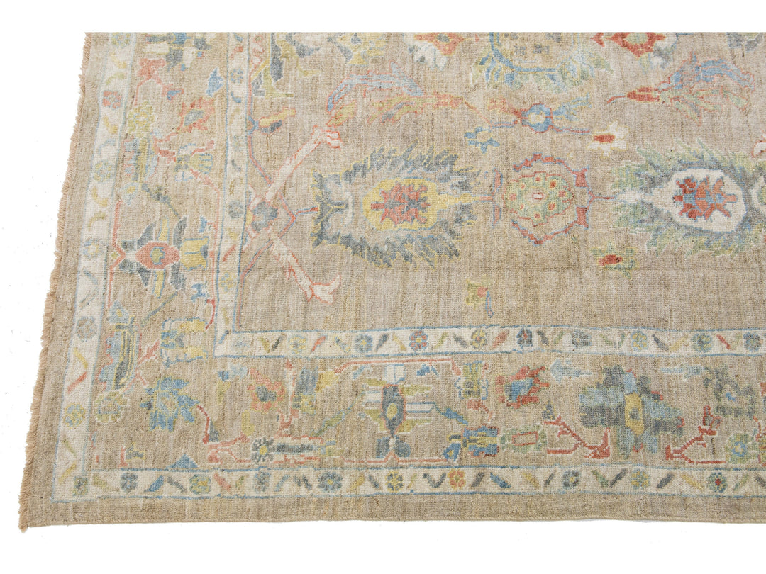 Modern Sultanabad Wool Rug 9 X 11