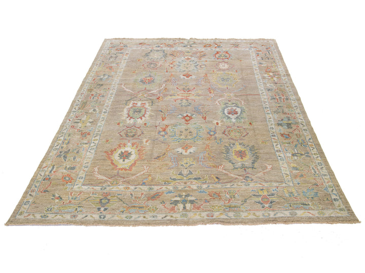 Modern Sultanabad Wool Rug 9 X 11