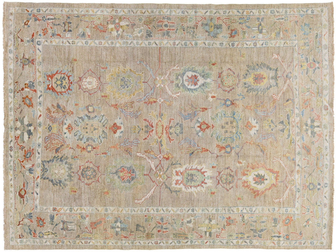 Modern Sultanabad Wool Rug 9 X 11