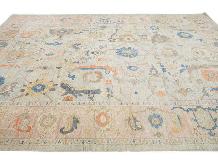 Modern Sultanabad Wool Rug 9 X 12