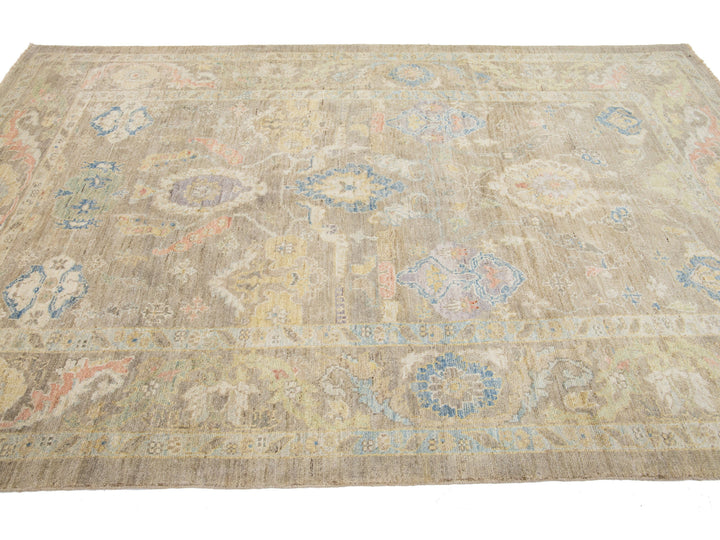 Modern Sultanabad Wool Rug 7 X 10