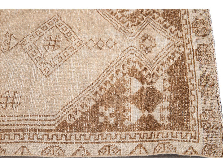 Mid-20th Century Vintage Turkish Wool Runner Rug 3 X 12