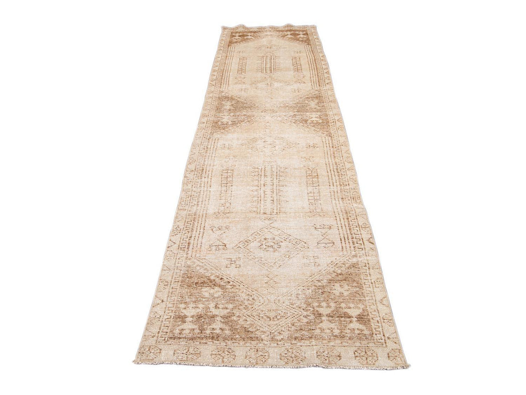Mid-20th Century Vintage Turkish Wool Runner Rug 3 X 12