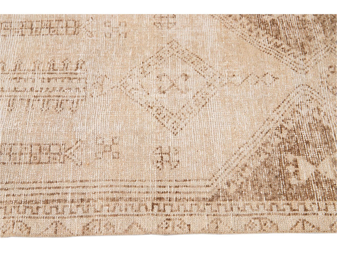Mid-20th Century Vintage Turkish Wool Runner Rug 3 X 12