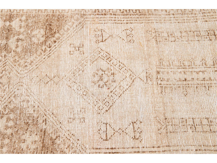 Mid-20th Century Vintage Turkish Wool Runner Rug 3 X 12