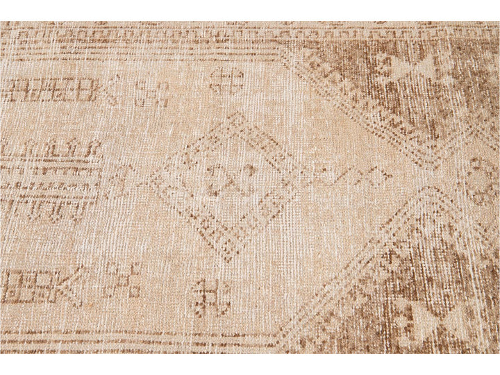 Mid-20th Century Vintage Turkish Wool Runner Rug 3 X 12