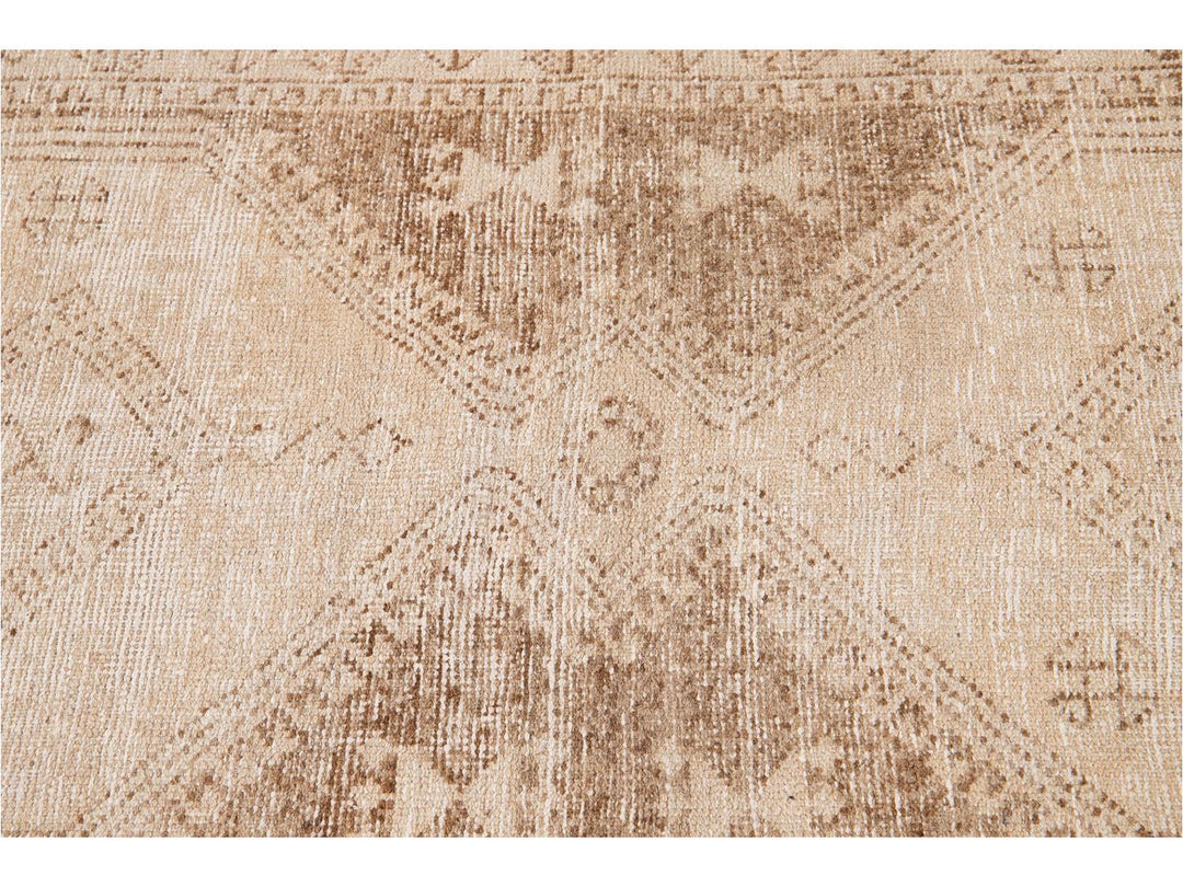 Mid-20th Century Vintage Turkish Wool Runner Rug 3 X 12