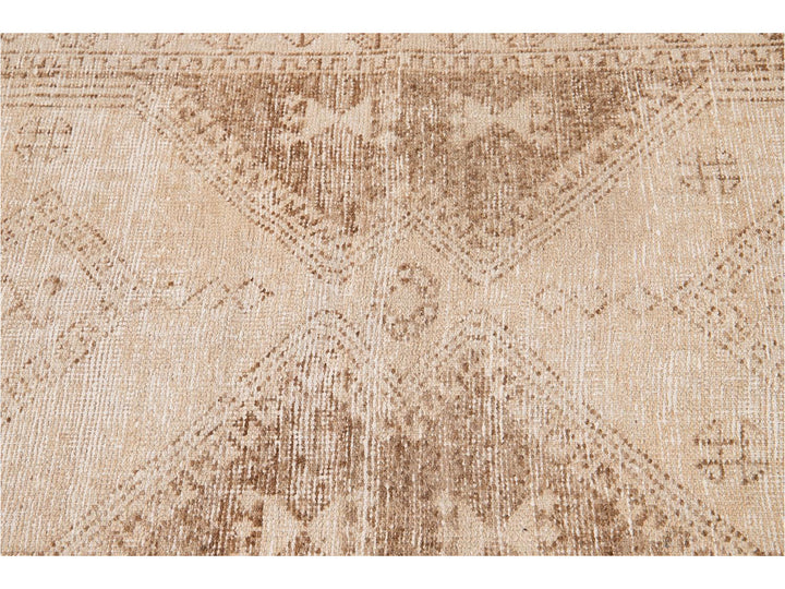Mid-20th Century Vintage Turkish Wool Runner Rug 3 X 12