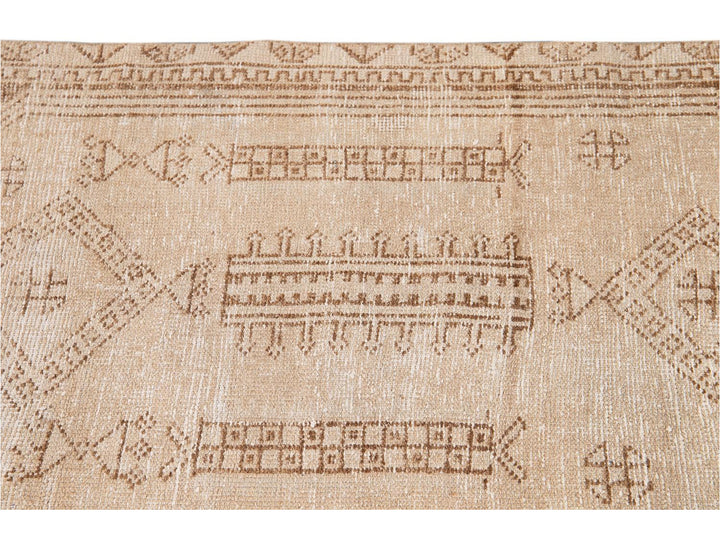 Mid-20th Century Vintage Turkish Wool Runner Rug 3 X 12