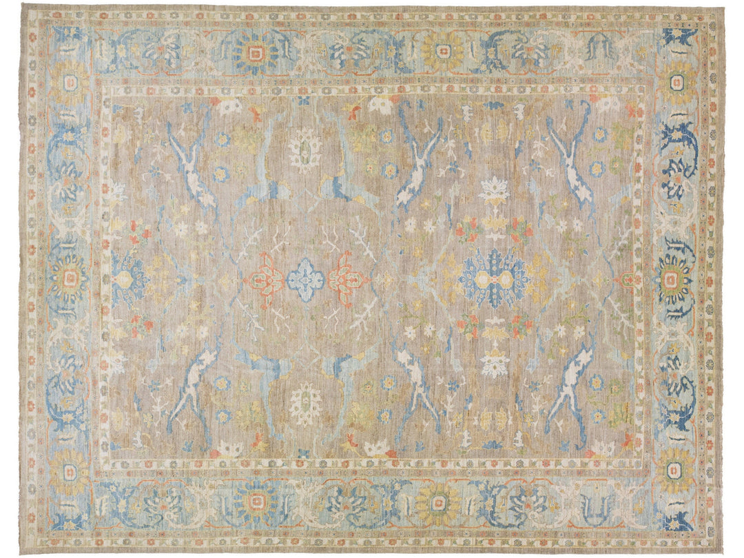Modern Sultanabad Wool Rug 15 X 19