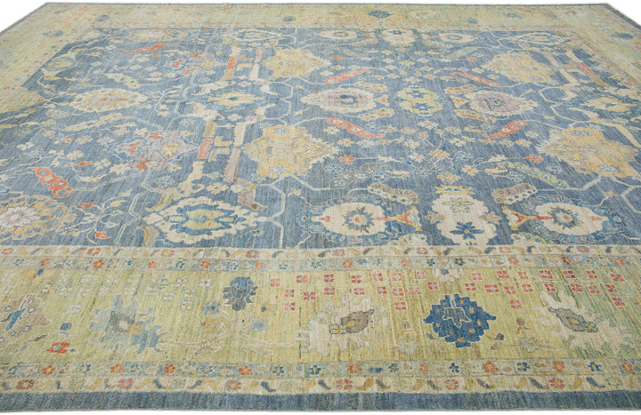 Modern Sultanabad Wool Rug 13 X 18