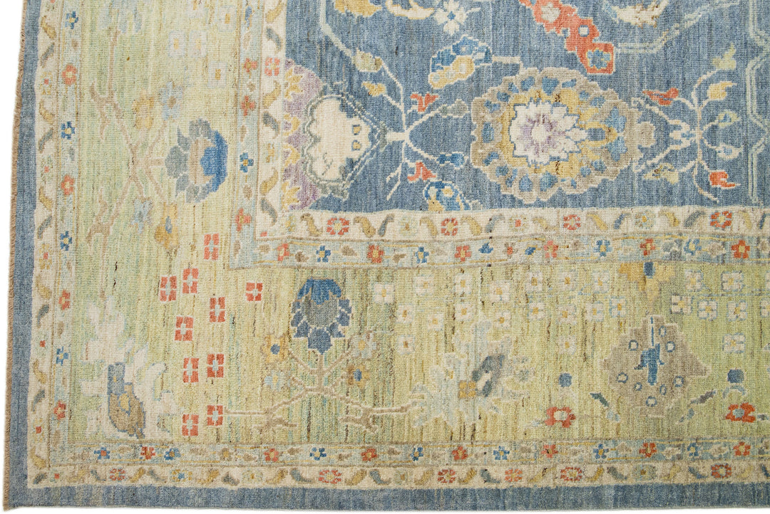 Modern Sultanabad Wool Rug 13 X 18