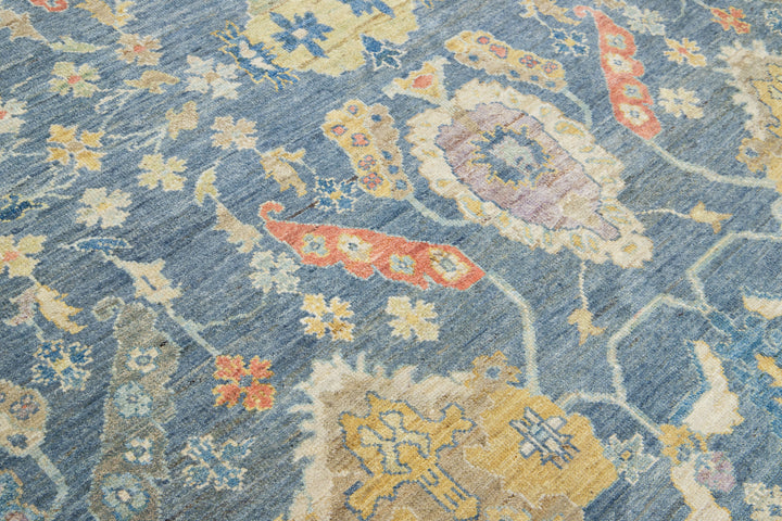 Modern Sultanabad Wool Rug 13 X 18