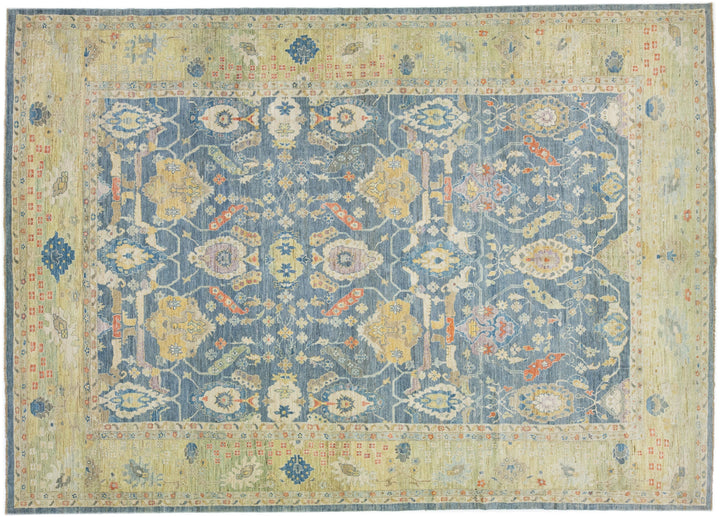 Modern Sultanabad Wool Rug 13 X 18