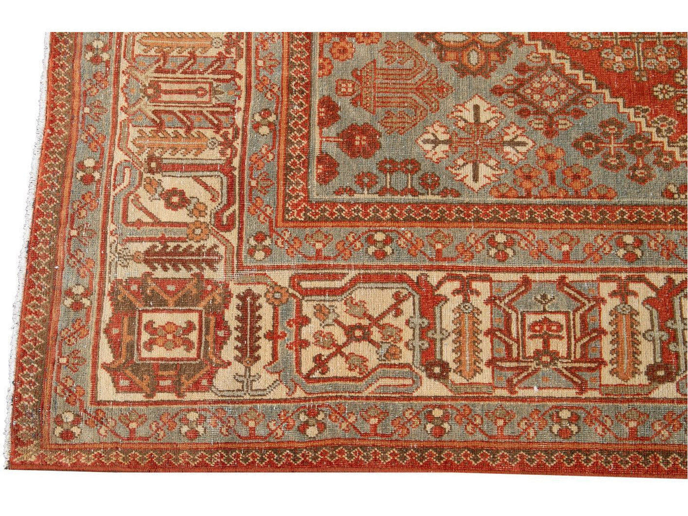 Antique Joshegan Persian Wool Rug 7 X 10