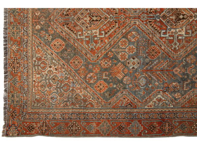 Antique Shiraz Wool Rug 4 X 6