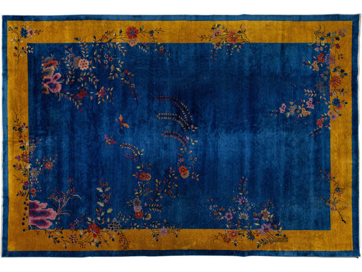 Antique Art Deco Chinese Rug 10 X 15