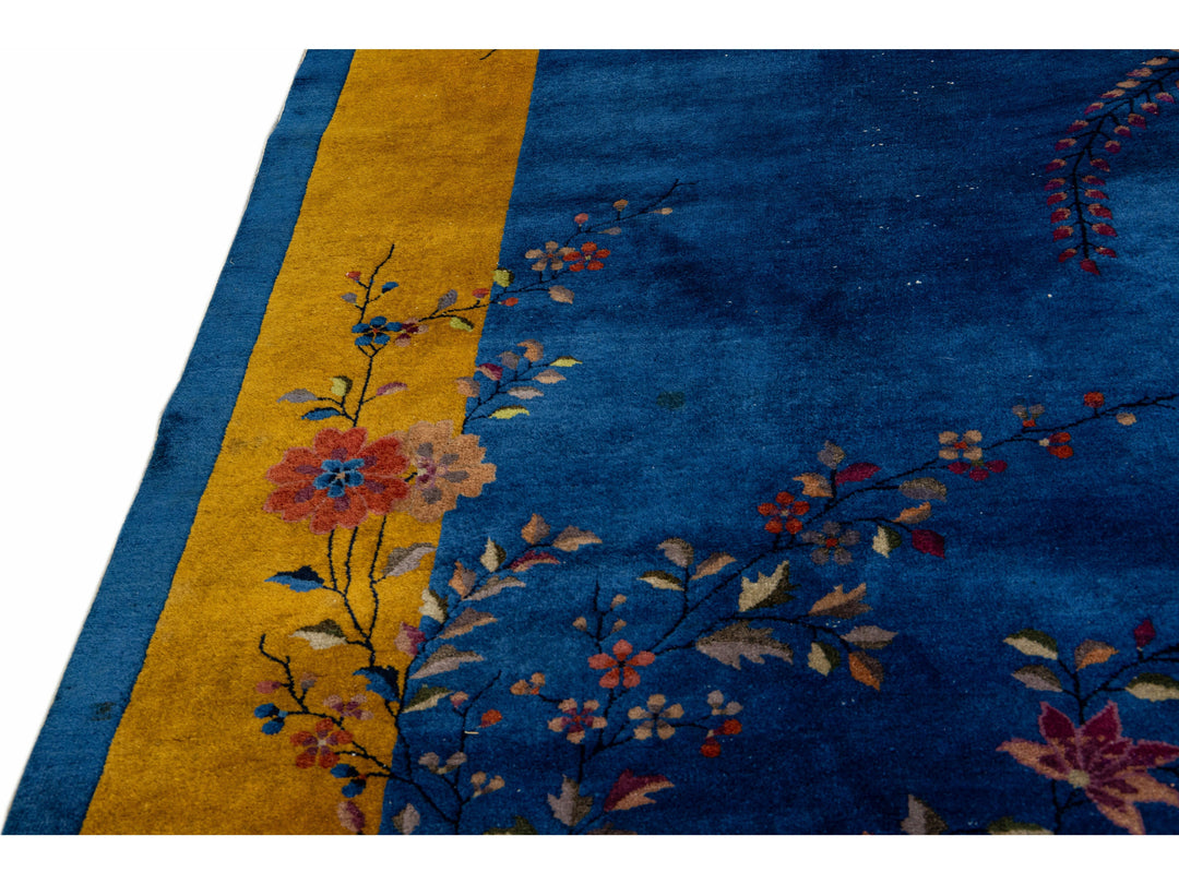 Antique Art Deco Chinese Rug 10 X 15