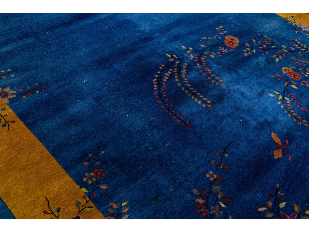 Antique Art Deco Chinese Rug 10 X 15