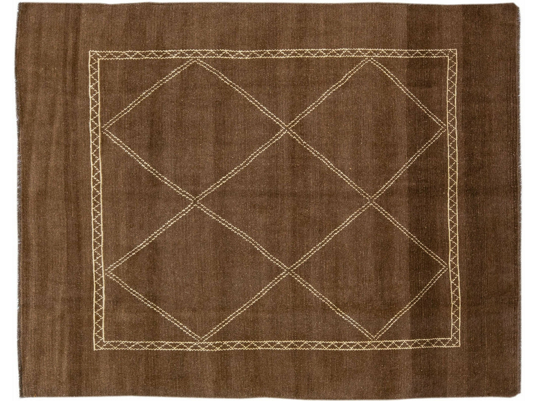 Modern Moroccan Wool Rug 7 X 8