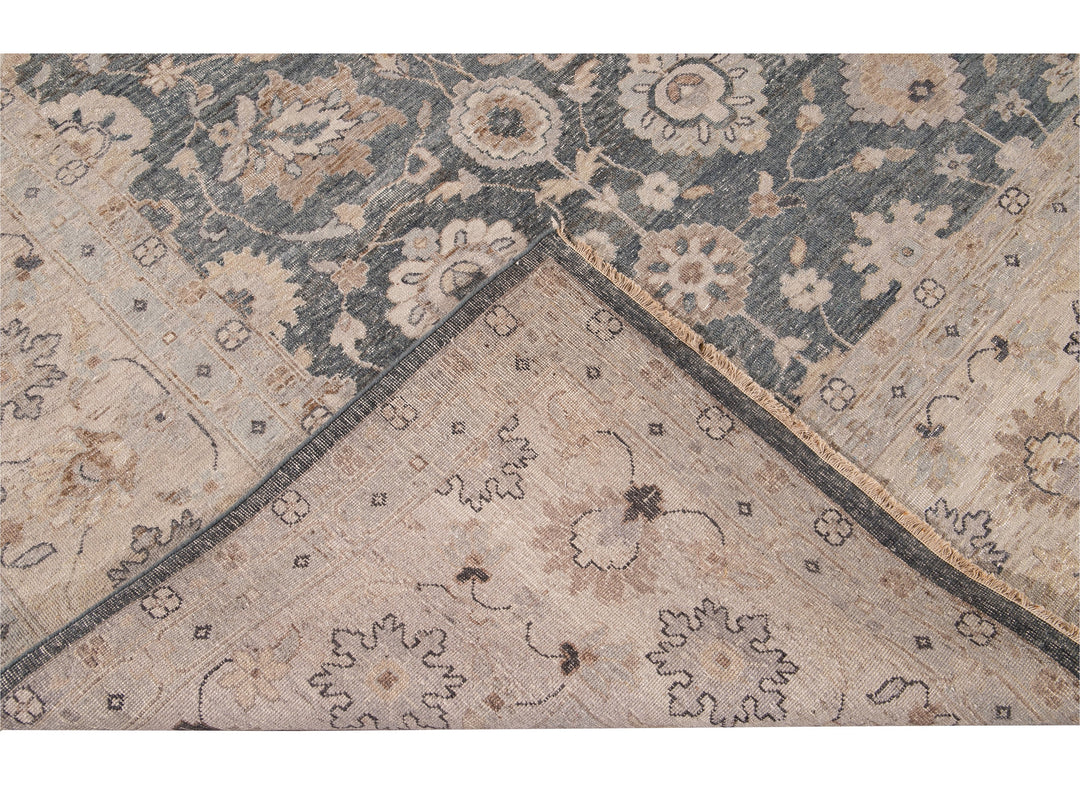 Modern Khotan Style Wool Rug 12 X 12