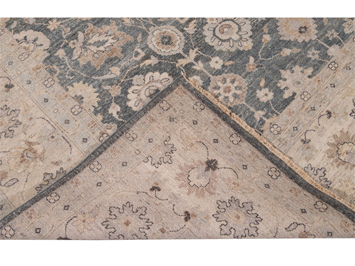 Modern Khotan Style Wool Rug 12 X 12