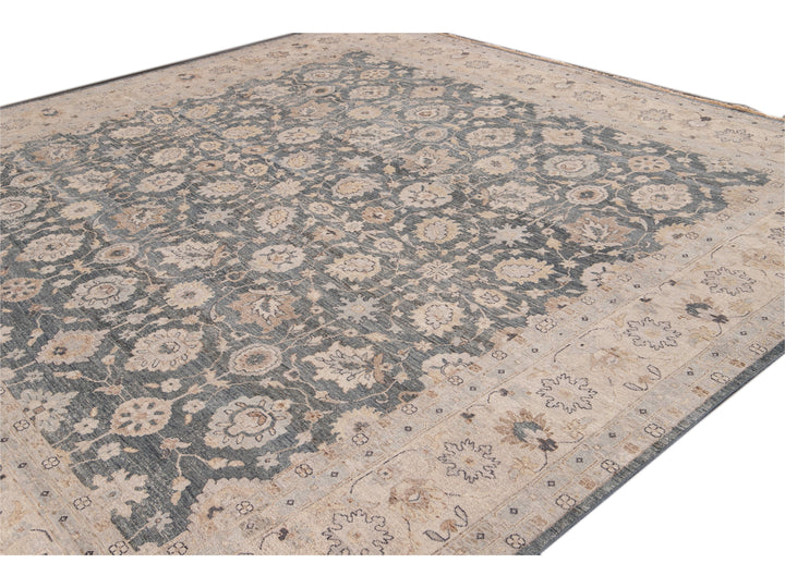 Modern Khotan Style Wool Rug 12 X 12