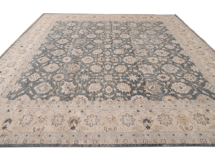 Modern Khotan Style Wool Rug 12 X 12