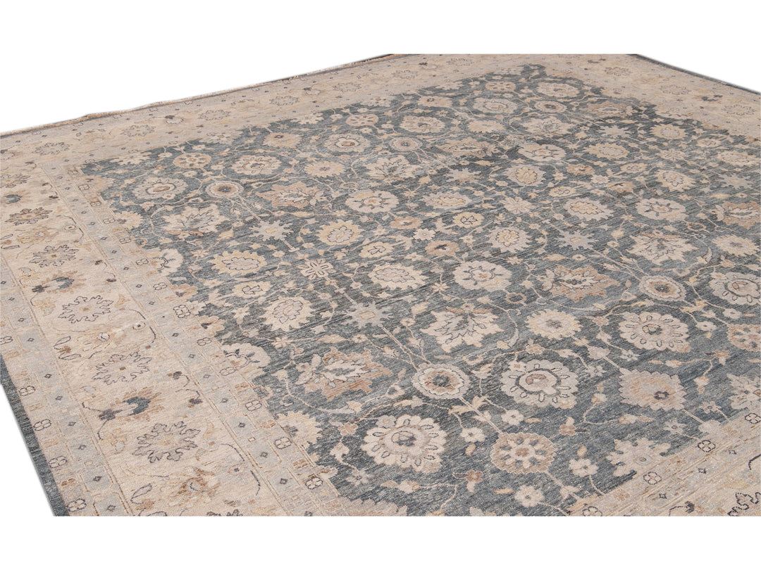 Modern Khotan Style Wool Rug 12 X 12