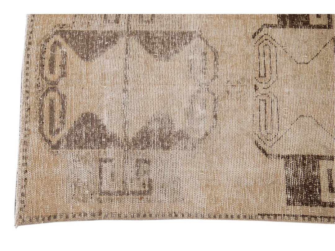 Mid 20th Century Vintage Turkish Wool Runner 3 X 12