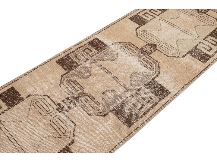 Mid 20th Century Vintage Turkish Wool Runner 3 X 12