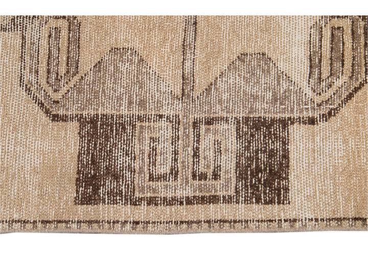Mid 20th Century Vintage Turkish Wool Runner 3 X 12