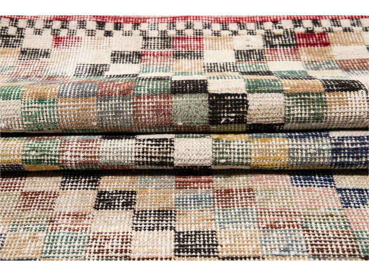 Mid-20th Century Vintage Turkish Wool Runner Rug, 2 X 9