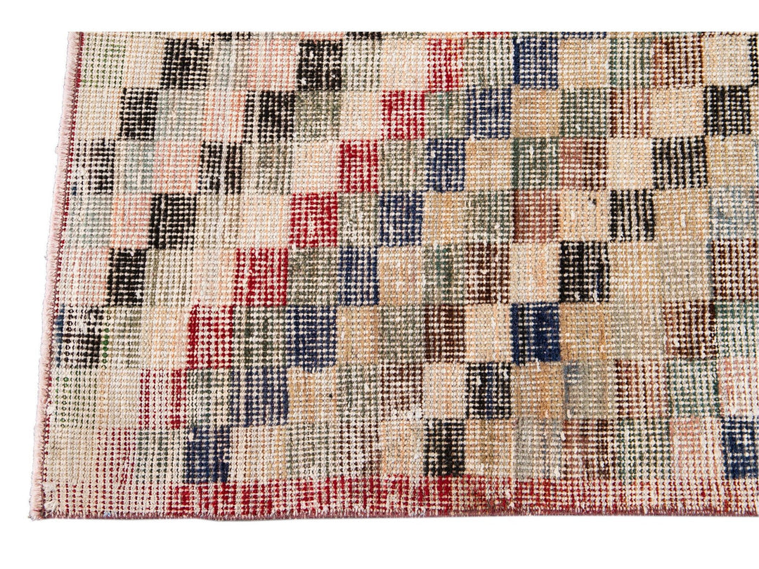 Mid-20th Century Vintage Turkish Wool Runner Rug, 2 X 9