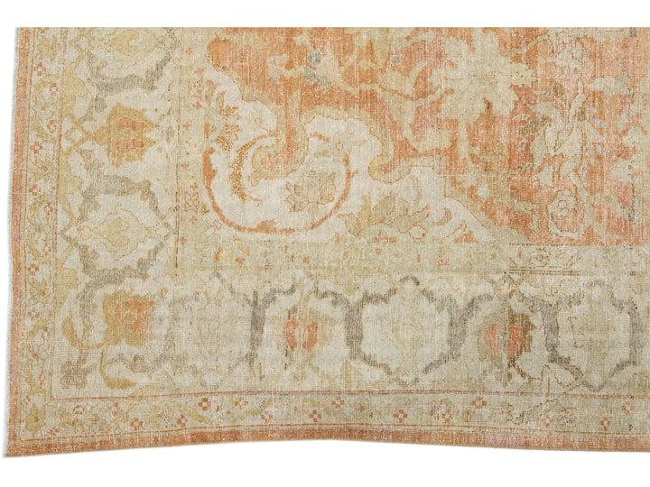 Antique Agra Wool Rug 9 X 12