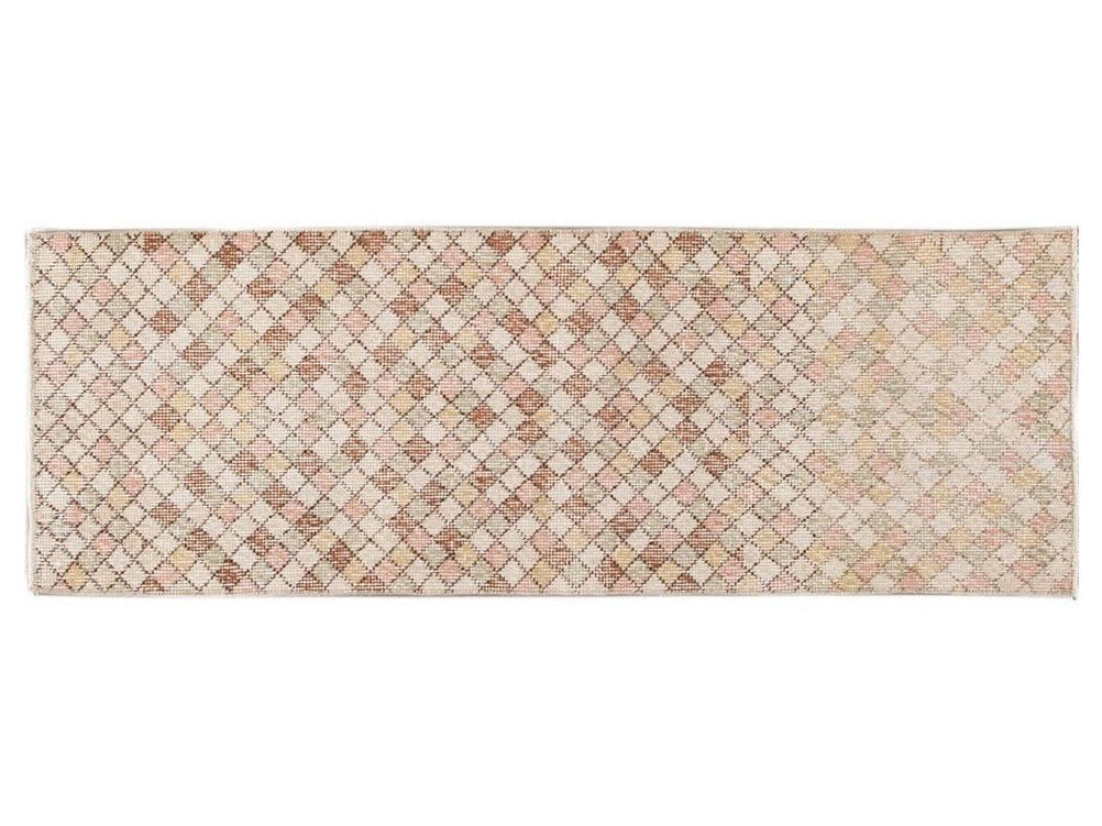 Vintage Art Deco Wool Runner 2 X 5