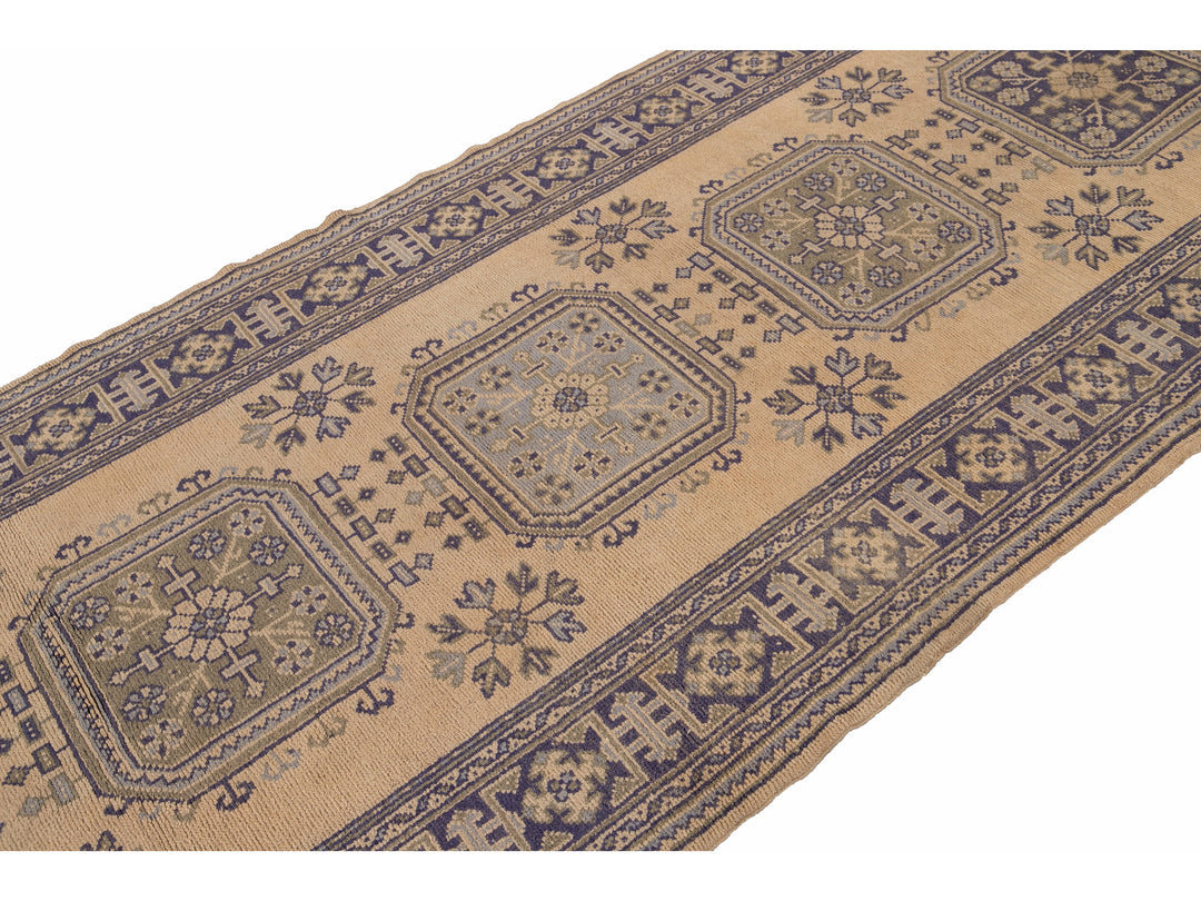 Vintage Turkish Wool Runner 4 X 12