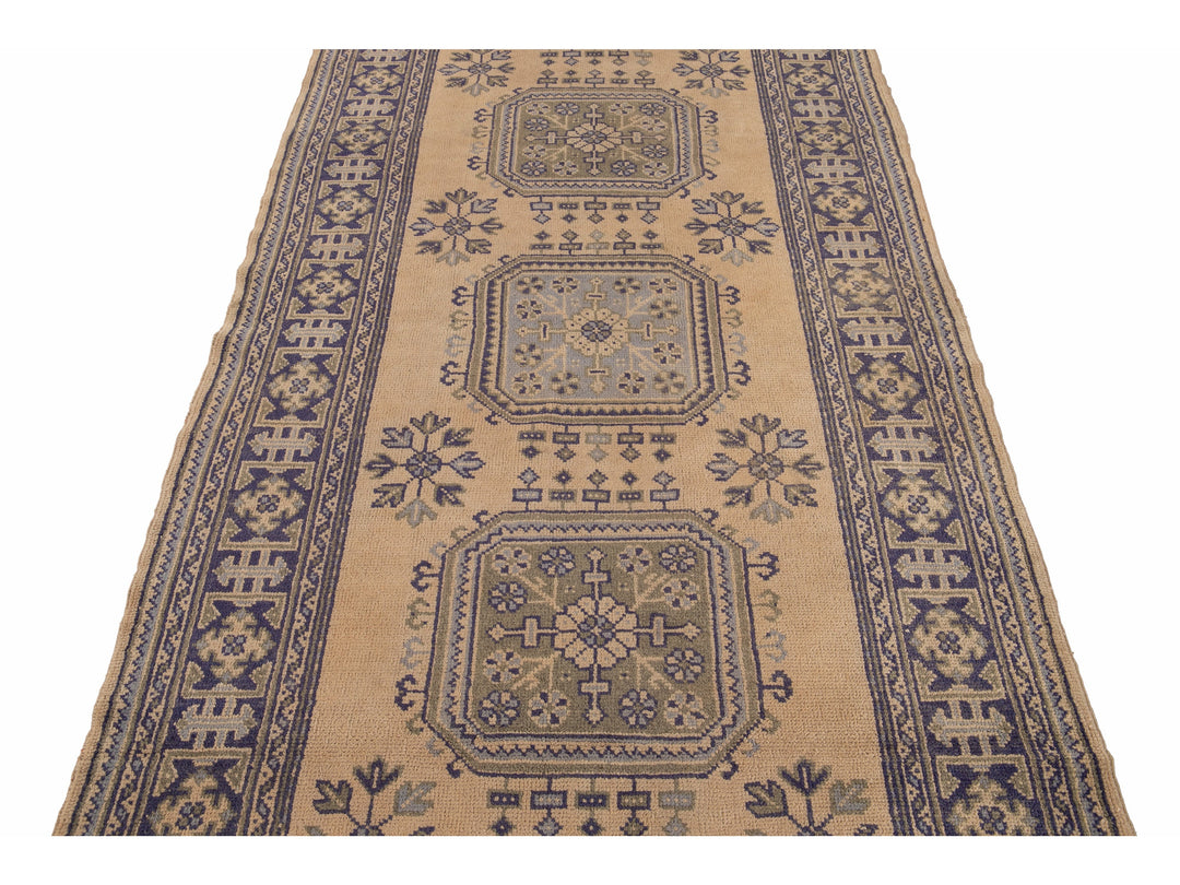 Vintage Turkish Wool Runner 4 X 12