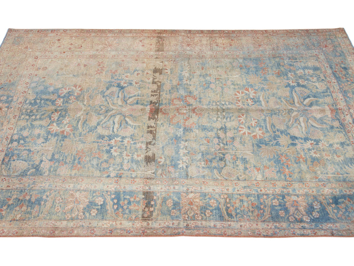 Antique Sarouk Wool Rug 4 X 7